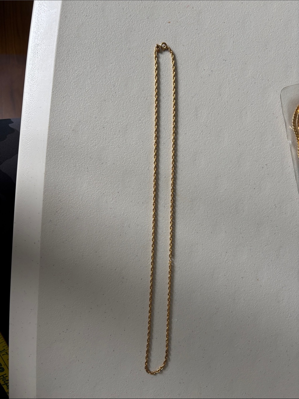 Monet Gold Rope Chain Necklace